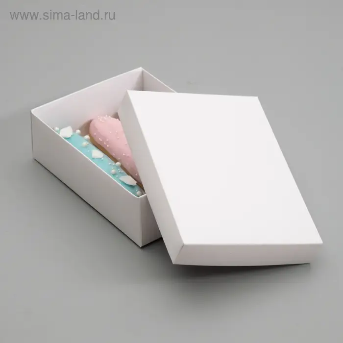 Коробка картонная без окна, белая, 16,5 х 12,5 х 5,2 см Коробка картонная без окна, белая, 16,5 х 12,5 х 5,2 см