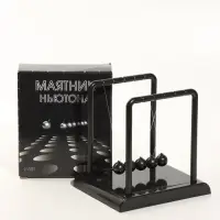 Маятник настольный антистресс &laquo;Антистресс&raquo;, чёрный, 11.4&times;13.5&times;13.7 см
