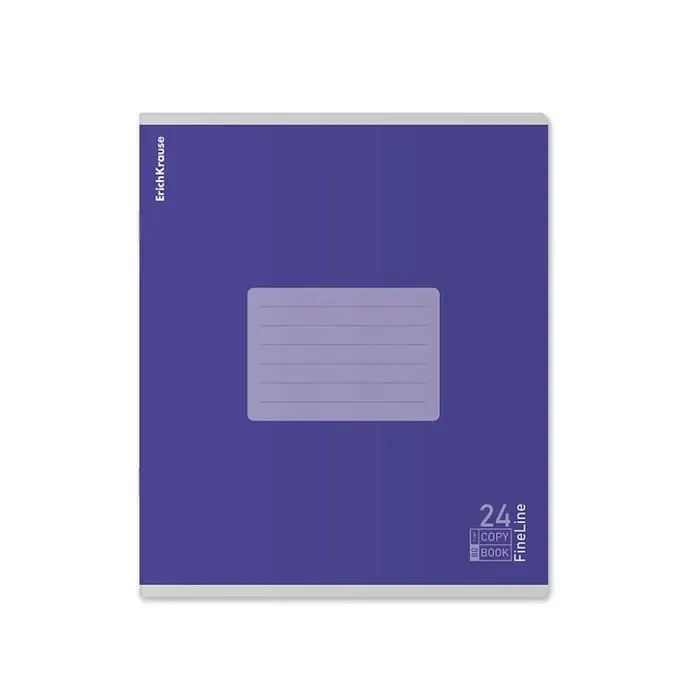 Тетрадь 24 листа в линейку, ErichKrause FineLine, обложка мелованный картон, МИКС