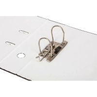 Папка-регистратор мрамор ,80 мм Элементари, б/мет уголков,бум./бум.,черн