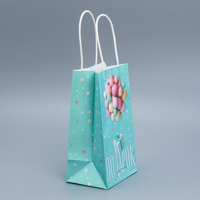 Пакет подарочный крафтовый, упаковка, «Подарок для тебя», 12 х 21 х 9 см Пакет подарочный крафтовый, упаковка, «Подарок для тебя», 12 х 21 х 9 см