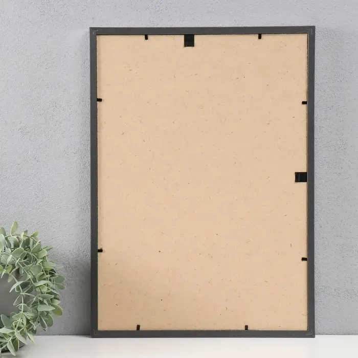 Фоторамка для фото 29.7&times;42 см (А3) &laquo;МИРАМ&raquo;, пластик, серебро, (пластиковый экран)