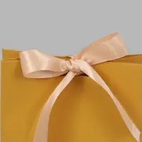 Пакет подарочный с лентой &laquo;Коричневый&raquo;, 13&times;23&times;7 см