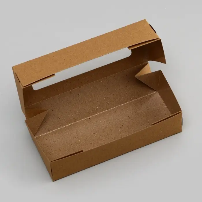 Коробка складная, крафт, 17×7×4 см, 0.5 л