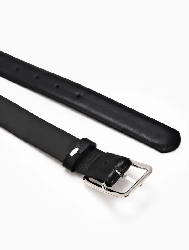 Ремень жен 05-01-02-01, Июнь2505, 3*0,3*110 см, без винта, пряж мат металл, 1 прокол, черный   10903