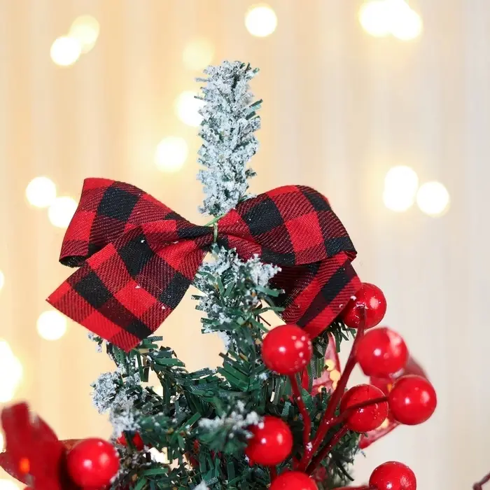 Искусственная ёлка настольная &laquo;Зимнее волшебство. Праздничная&raquo;, 14&times;26 см, ПВХ ветки отгибаются