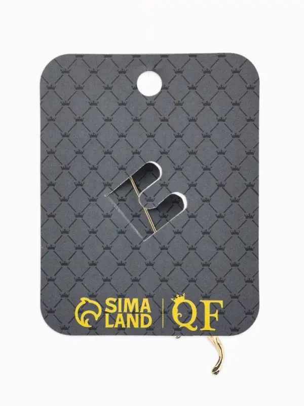 Брошь &laquo;Птица&raquo; на ветке, цветная в золоте