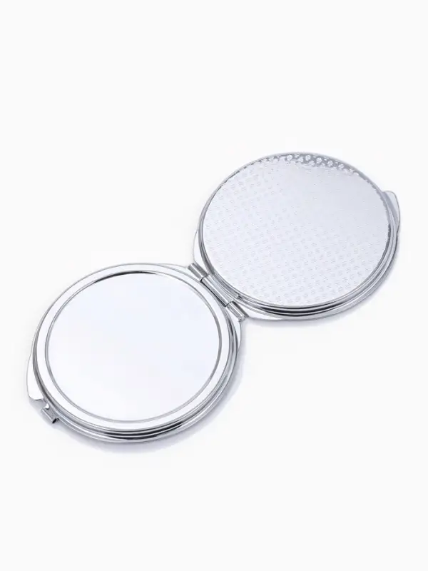 Зеркало складное, d=6 см, серебристое МИКС