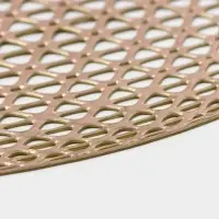 Салфетки сервировочные на стол Доляна &laquo;Сфера&raquo;, d=35.5 см, 4 шт., золотые