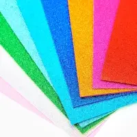 Фоамиран цветной 2 мм, набор 10 шт,, формат А4, с клеевой основой