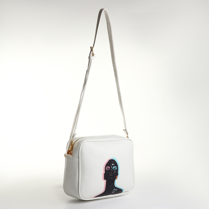 Сумка женская через плечо TEXTURA, маленького размера, цвет белый Сумка женская через плечо TEXTURA, маленького размера, цвет белый