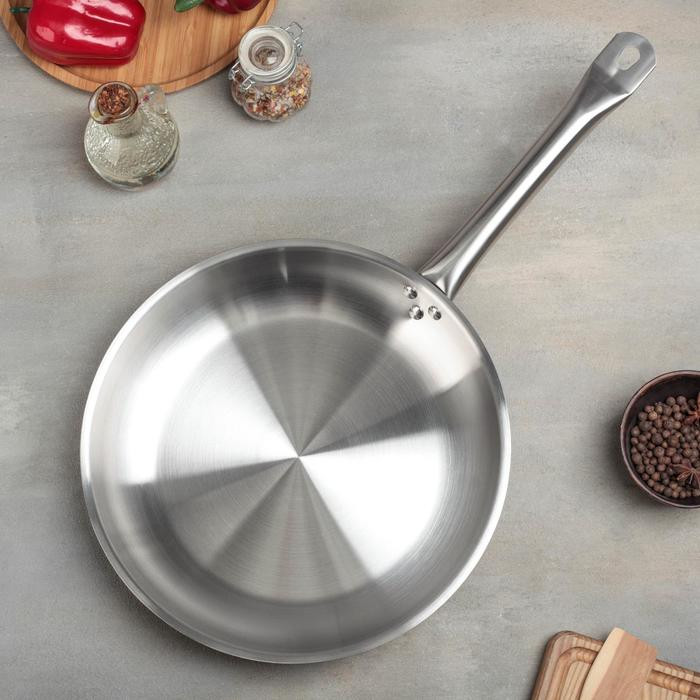 Сковорода, d=30 см, h=5 см, капсульное дно, индукция