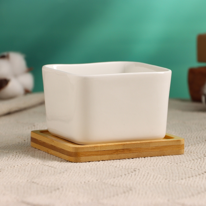 Горшок Горшок "Эко Бонсай" для кактусов и суккулентов, 9,5х9,5х6,5см