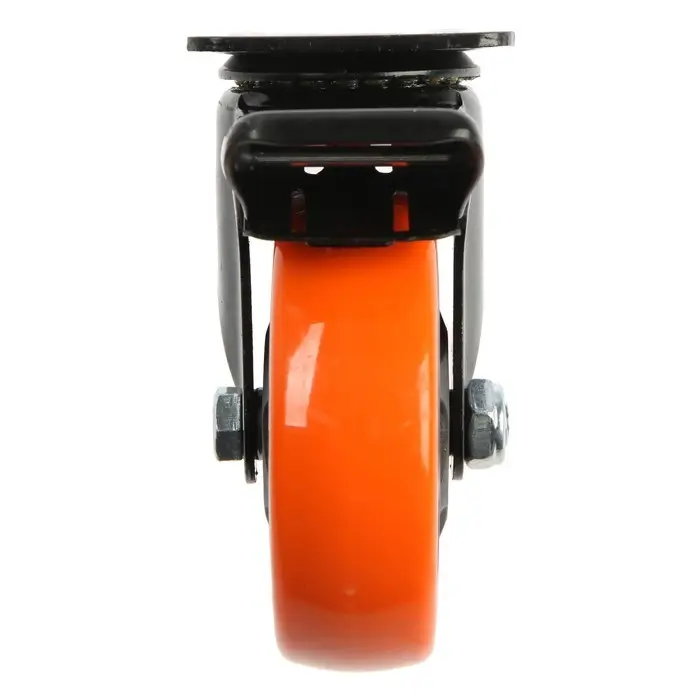 Колесо мебельное CAPPIO, d=100 мм, поворотное, со стопором, покрытие PVC