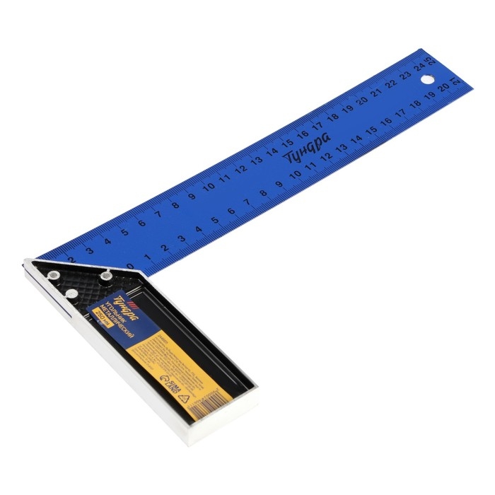 Угольник металлический ТУНДРА, 250 мм Угольник металлический ТУНДРА, 250 мм