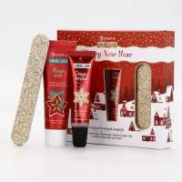 Подарочный набор новогодний: крем для рук, бальзам для губ и пилка для ногтей, URAL LAB Подарочный набор новогодний: крем для рук, бальзам для губ и пилка для ногтей, URAL LAB