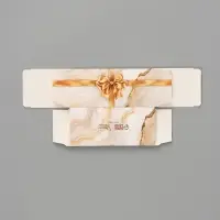 Коробка подарочная с окном &laquo;Мрамор&raquo;, 12&times;5.5&times;5.5 см, самосборная