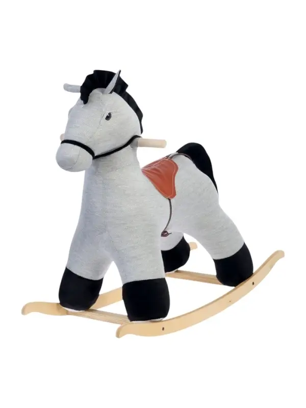 Качалка &laquo;Конь Восток&raquo;, светло - серая, МИКС