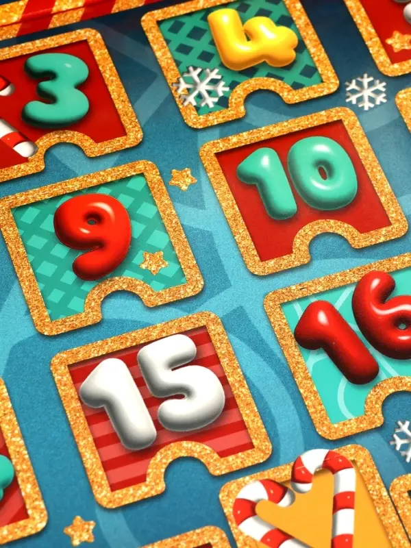 Адвент - календарь «Большой подарок на новый год», 24 окошка с подарками