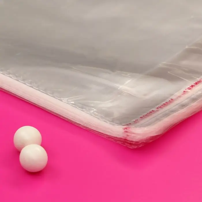 Пакет БОПП с клеевым клапаном, прозрачный 35&times;48/4 см, еврослот, 30 мкм