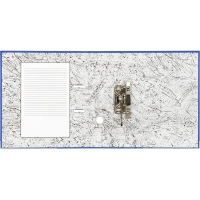 Папка-регистратор 75мм Attache А4, синяя, РР/бумага, мет. уголок