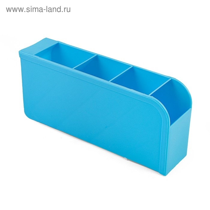 Подставка-органайзер для канцелярии Каскад МИКС, 4 отделения 9х9х20 см