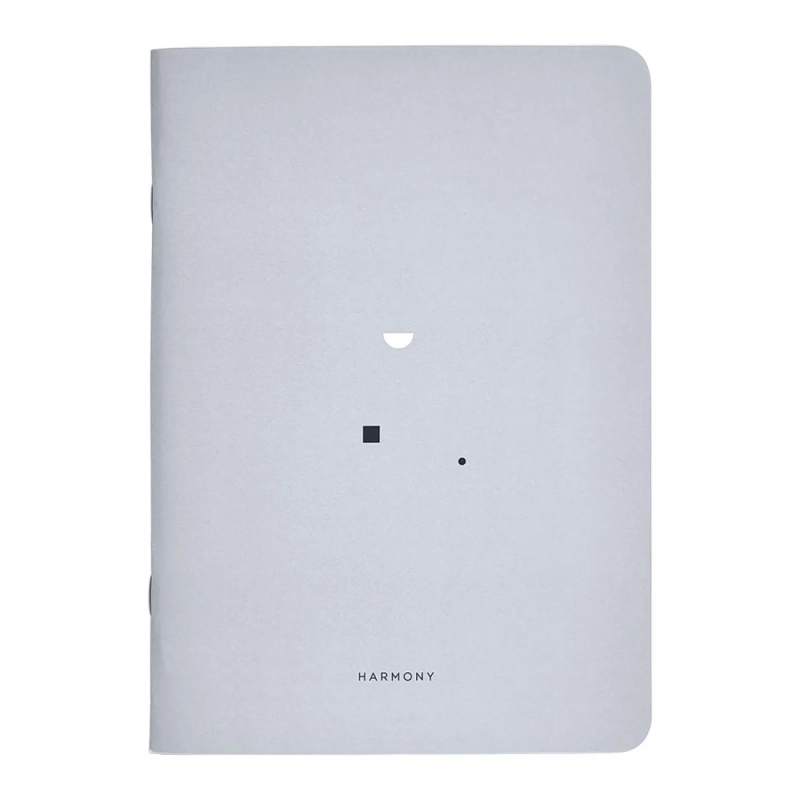 Бизнес-тетрадь А5, 40л. клетка, скрепка, 150х210мм Minimalism серый N2506