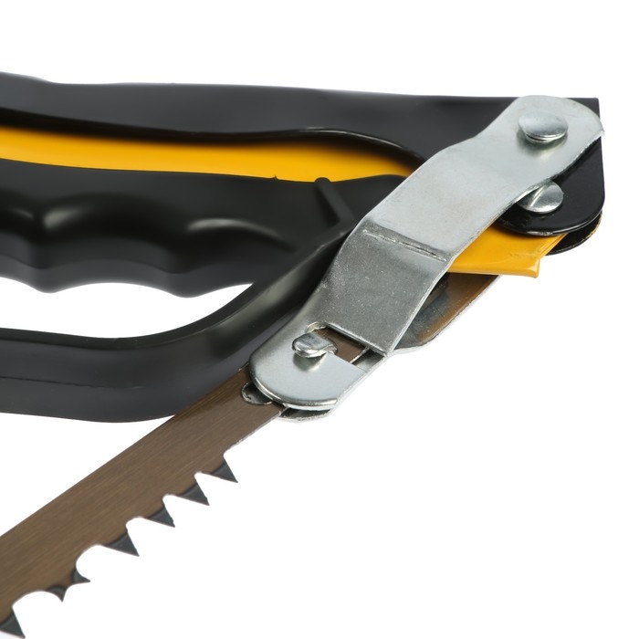 Пила лучковая ТУНДРА, Пила лучковая ТУНДРА, "волчий зуб" для быстрого пила по сухой и мокрой древесине, 450 мм