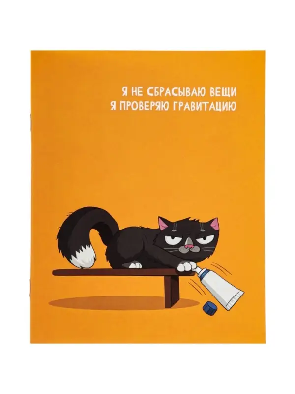 Тетрадь 24 листа в линейку Calligrata &laquo;Кошачьи мемы&raquo;, блок офсет, 5 В МИКС