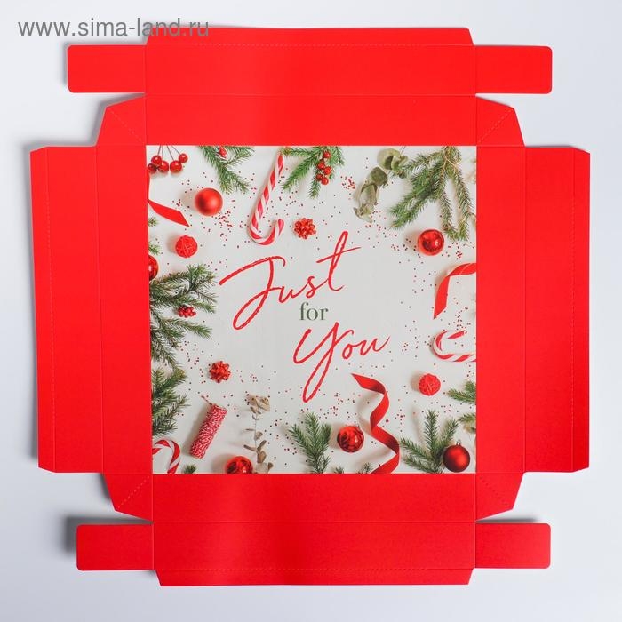 Складная коробка под торт Just for you, 30 х 30 см Складная коробка под торт Just for you, 30 х 30 см