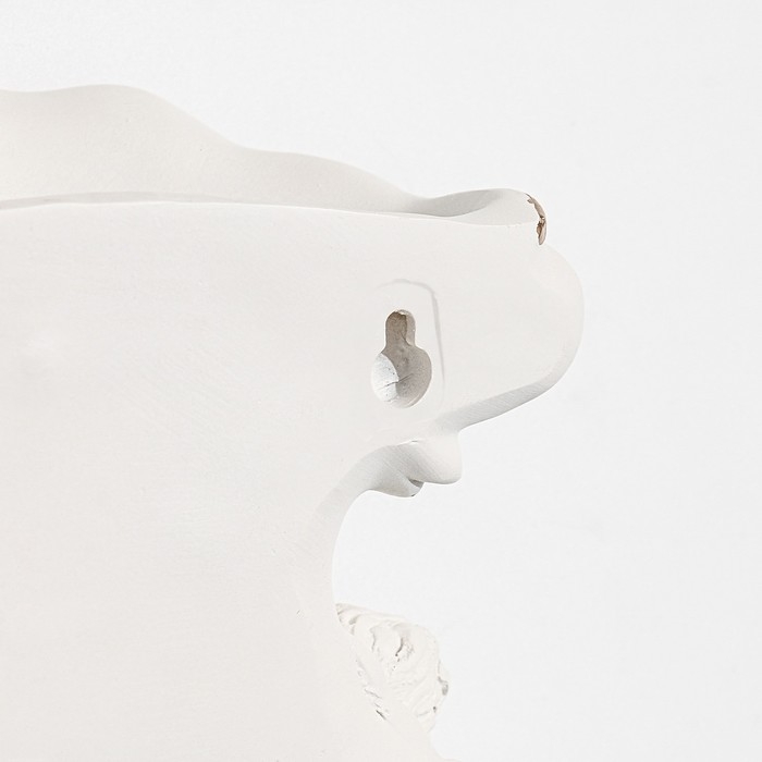 Декор настенный-ваза Декор настенный-ваза "Ангелочки", 20.5 см x 22.5, белая с золотом