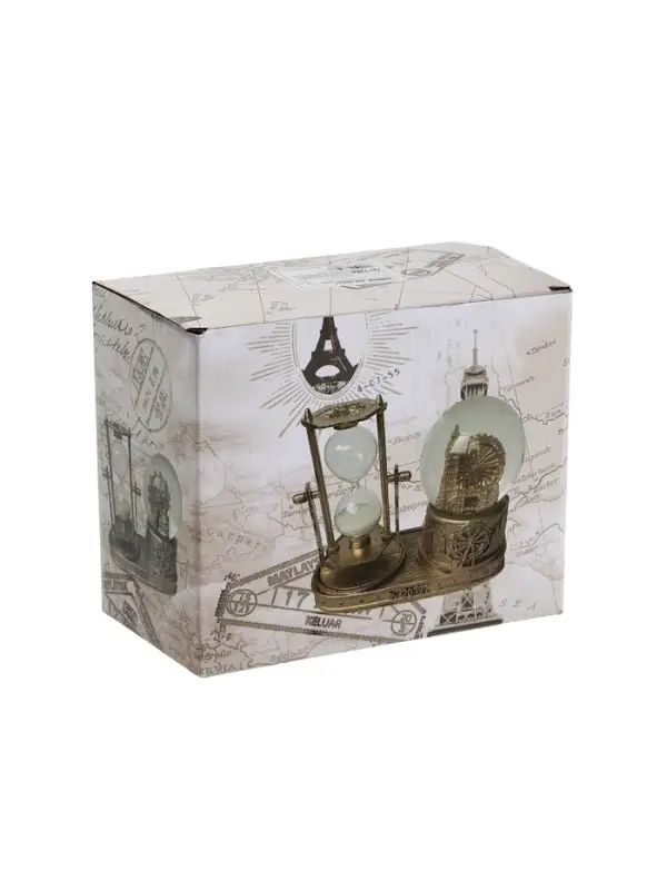 Часы песочные &laquo;Эйфелева башня&raquo;, сувенирные, с подсветкой, 15.5&times;8.5&times;14 см