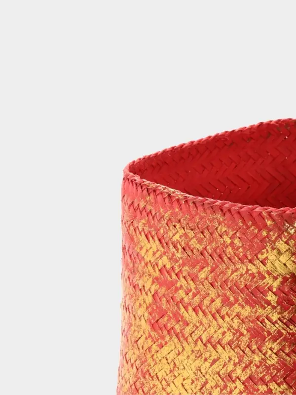 Корзинка плетёная &laquo;Голден&raquo;, 20&times;20&times;26 см, розовая