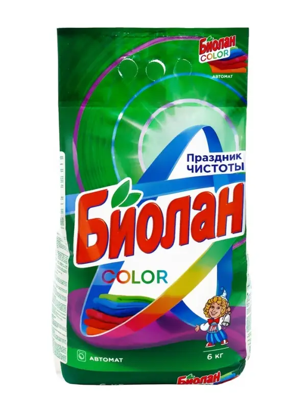 Порошок стиральный &laquo;Биолан&raquo; Автомат Color, 6000 г
