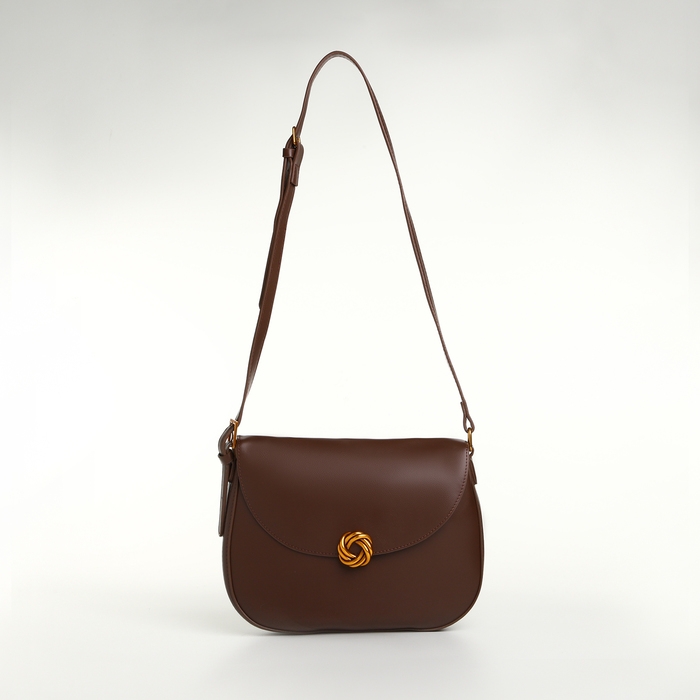 Сумка женская на клапане TEXTURA, средний размер, цвет коричневый Сумка женская на клапане TEXTURA, средний размер, цвет коричневый