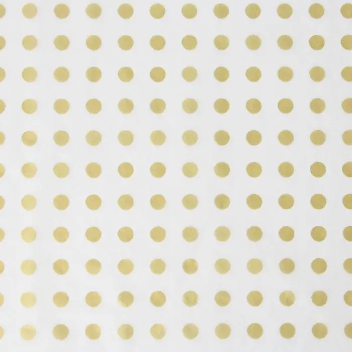 Бумага упаковочная тишью &laquo;Золото, горох&raquo;, 50 х 70 см