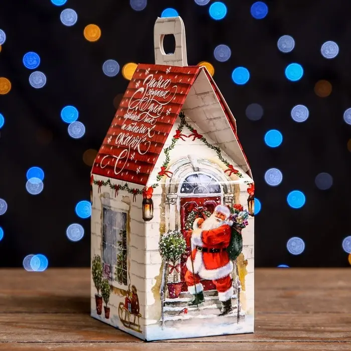 Подарочная коробка «Домик Тёплая сказка»,9.1×7×15.7 см Подарочная коробка «Домик Тёплая сказка»,9.1×7×15.7 см