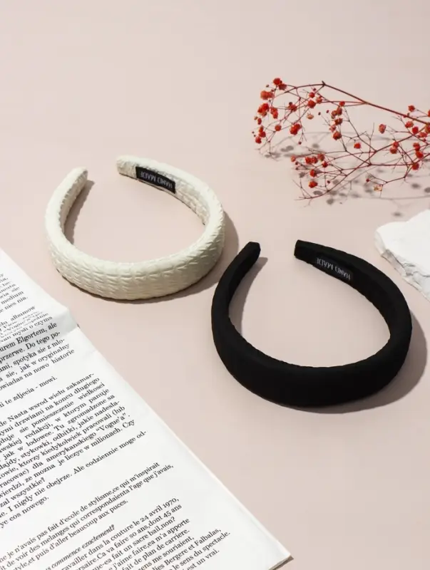 Ободок для волос QF &laquo;Жаннет&raquo;, клетка объём, 3 см, МИКС