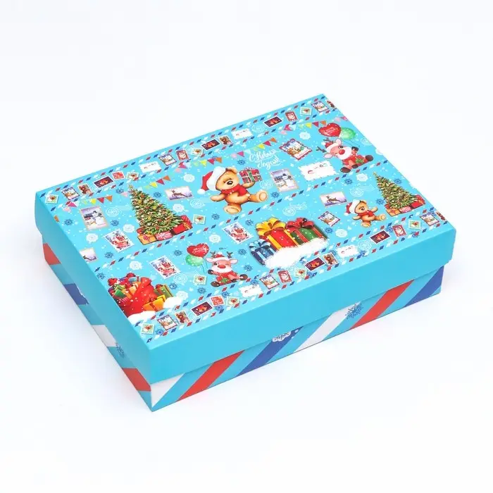 Подарочная коробка сборная «Зимушка», 21×15×5.7 см Подарочная коробка сборная «Зимушка», 21×15×5.7 см