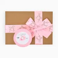 Лента атласная &laquo;Бантики&raquo;, тиснение, 4 см &times; 23 м (&plusmn;1 м)