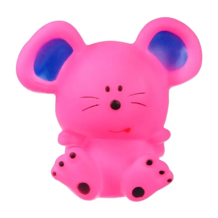 Резиновая игрушка для ванны Крошка Я &laquo;Мышонок&raquo;, 9 см, с пищалкой, МИКС