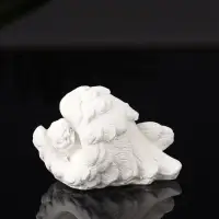 Набор фигурок на подставке &laquo;Ангелы&raquo;, 5 шт., гипс, 23.5&times;13&times;12 см, белый