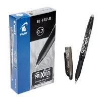Стираемая ручка Pilot. Frixion, гелевая, чёрный стержень BL-FR-7 (B), узел 0.7 мм