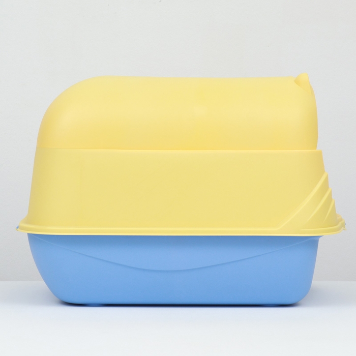 Туалет-домик 36 х 37 х 51 см, бело-синий