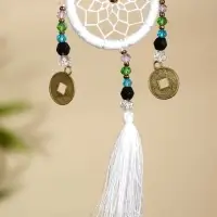 Брелок &laquo;Ловец снов&raquo;, 4&times;15 см, белый