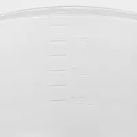 Миска с мерным делением, 2 л, пластик, прозрачная