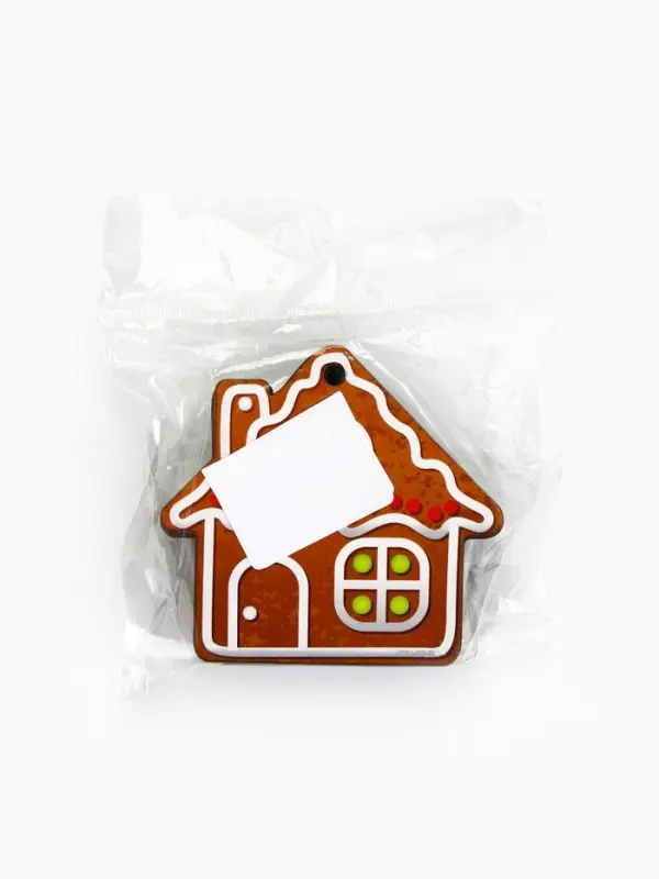 Ёлочная игрушка деревянная &laquo;Новый год: домик&raquo;, набор 10 шт.