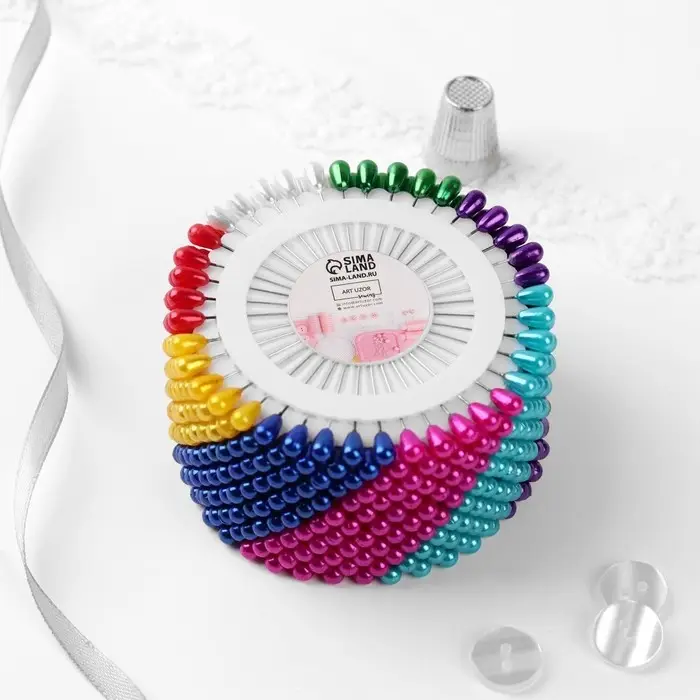 Булавки портновские «Капля», 40 мм, 40 шт., МИКС