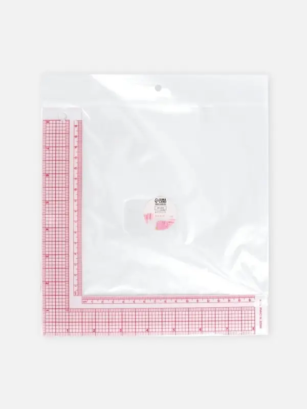 Линейка для кроя и шитья, премиум, 21.5&times;21.5 см, s=1.5 мм