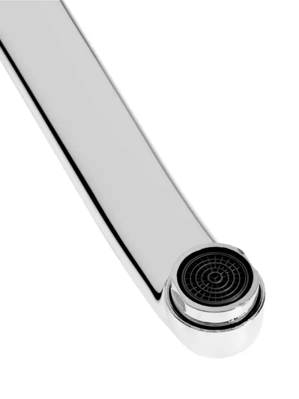 Излив для смесителя ZEIN, 3/4", изогнутый, нерж. сталь, 20 см, аэратор пластик